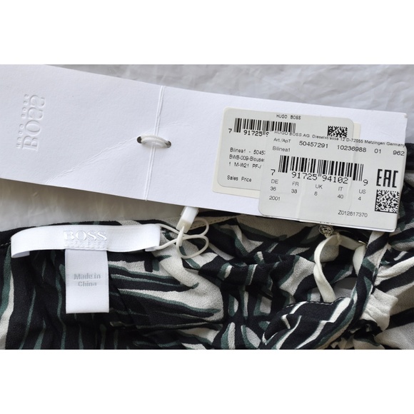 HUGO BOSS NWT BILINEA PLEASANT PALM FANTASY TUNIC TOP. SIZE US 4 (S) - Picture 15 of 16